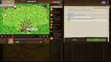 CODE COMBAT PYTHON level FRIEND AND FOE, Basic Syntax If Statements Accessing Properties Strings Var