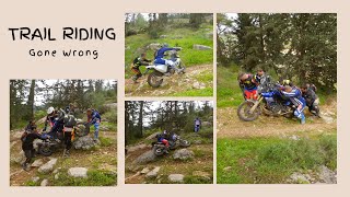 Trail Riding Gone Wrong (Tenere 700, Tenere 660, Husqvarna 701, Africa Twin and CRF 300L)