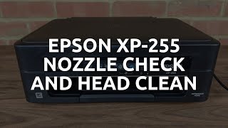 Epson XP-255 Nozzle Check and Head Clean