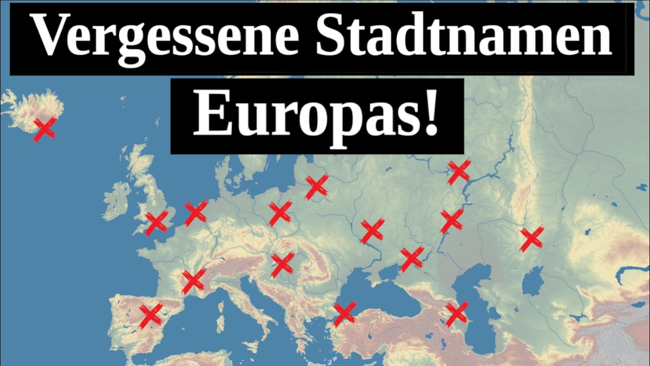 Europas Vergessene Deutsche Stadtnamen!