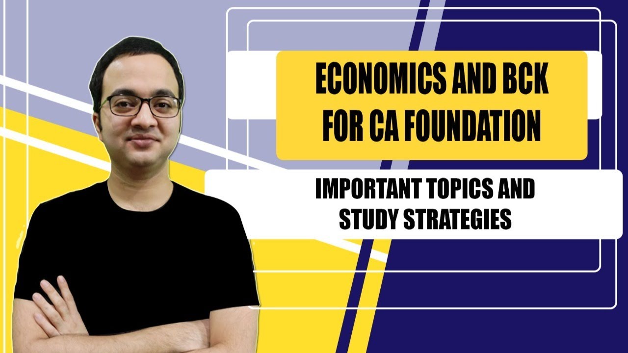 Important Topics and study strategy for CA Foundation November 2020 students by CA Ishan Gupta