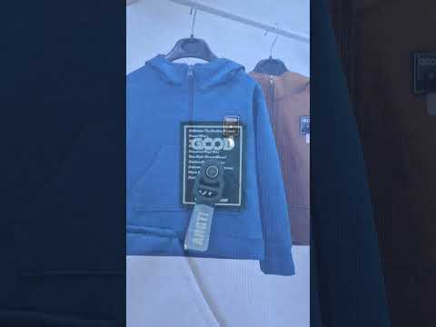 Дитяча кофта з кишенями та нашивкою для хлопчика двунитка, видео 1