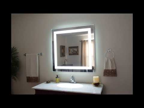 Видео: Зеркала для ванной комнаты с подсветкой с голографическим эффектом от Elia Felices