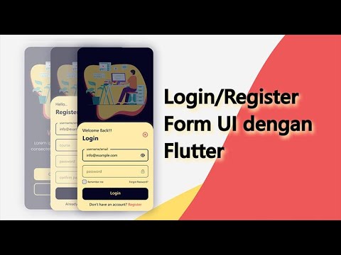 Cara Membuat Login/Register Form UI dengan Flutter | Part 1