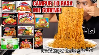 MUKBANG 10 RASA MIE GORENG BERBEDA DIJADIIN 1 !