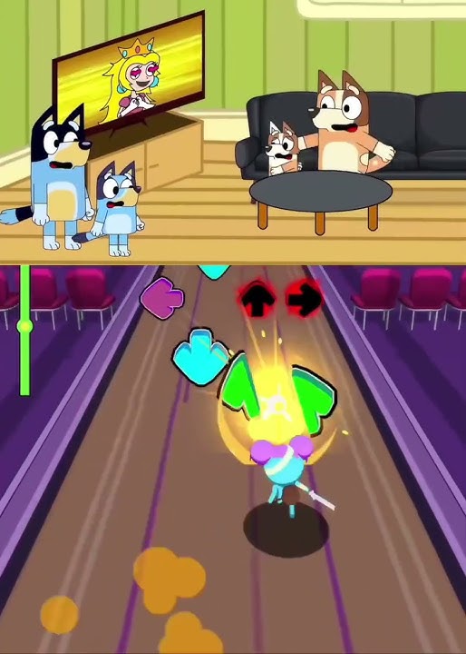 FNF Music Dash | Dusk Till Dawn But Bluey Pibby - FNF Animation #blueyandbingo #fnf #fnfanimation