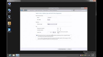 Storage Spaces - Creating a parity volume