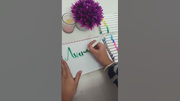 Avinash name calligraphy 💚 #calligraphy #shorts