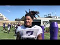 TCU WR Jordan Dwyer, RB Coach Jimmy Smith Discuss TCU’s Win, Continued Preparation