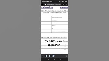 ibps so AFO mains score card #cleared #success #ibps#AFO #ibpssoafo