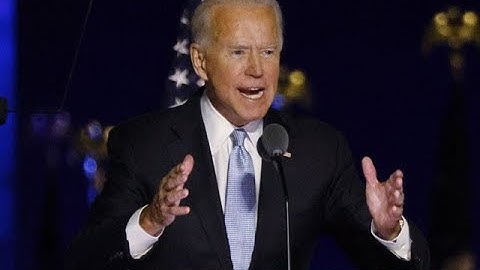 US President-elect Joe Biden urges unity in victory speech after beating Trump