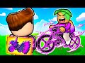 Ich Tue So ein NOOB zu sein in Roblox BIKE OBBY,  Dann Benutze Ich ein €100.000 Fahrrad!