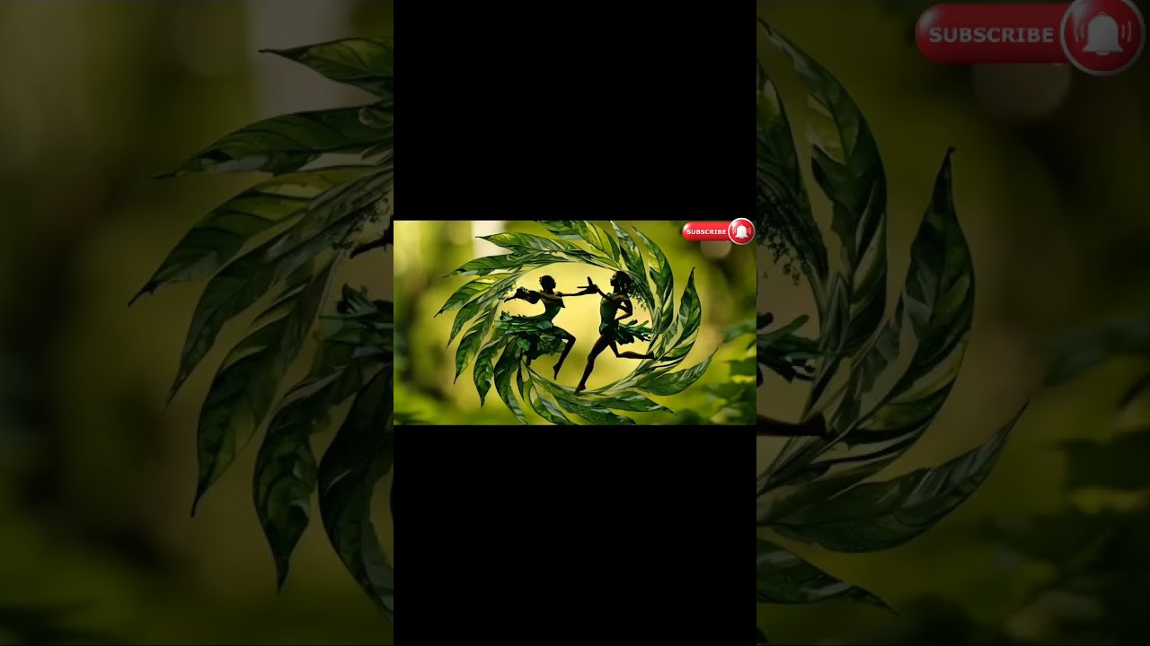 "Leaf Dance: Nature's Rhythmic Beauty 