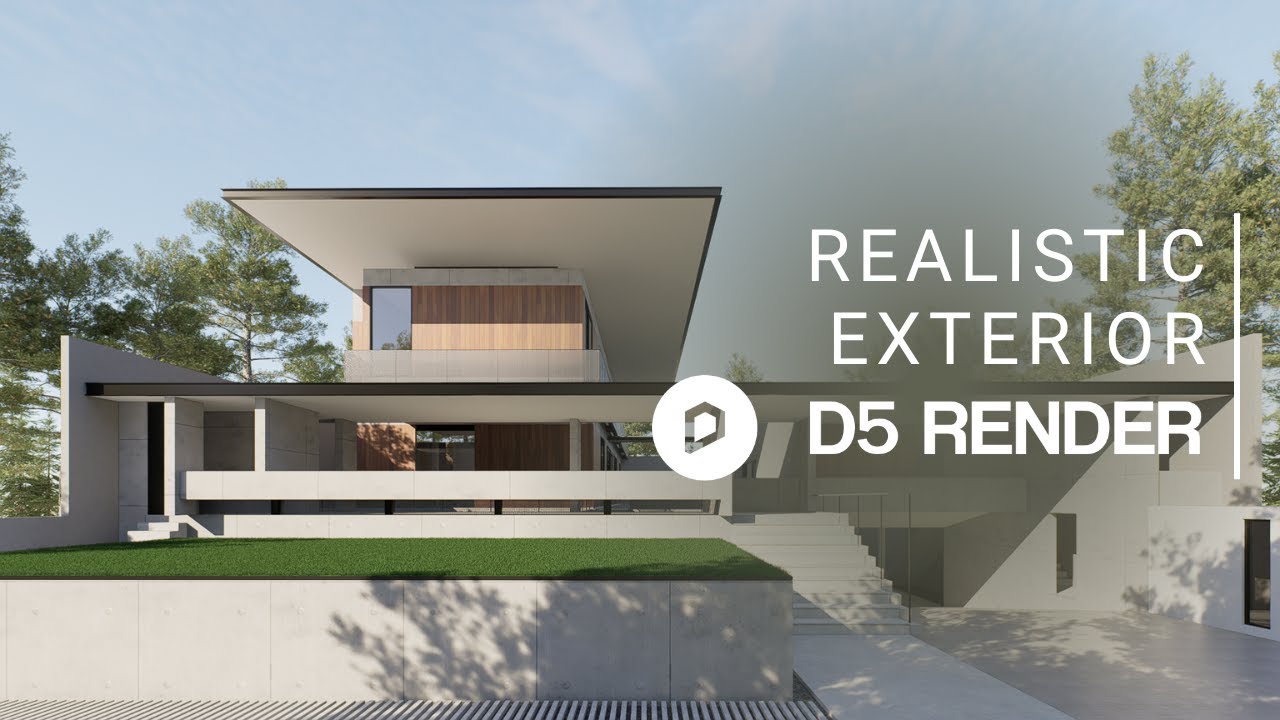 D5 Rendered House Realistic Exterior Render with D5 Render | Private House 033 | - YouTube