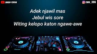 KARAOKE PRAHU LAYAR DJ REMIX SLOW BY JMBD CREW