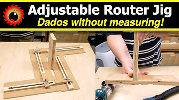 Build this Adjustable Router Template Jig!
