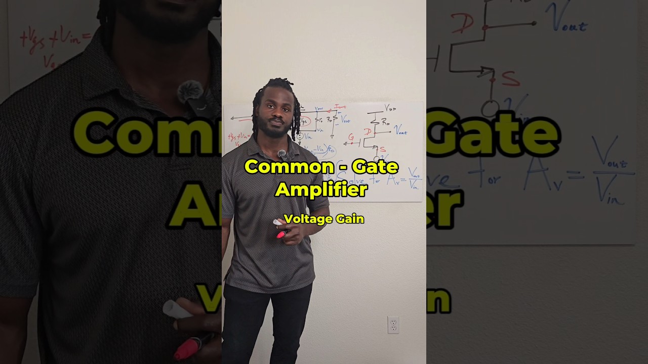 Common-Gain Amplifier - Solve for Aᵥ
