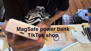 MagSafe power bank from TikTok shop ￼