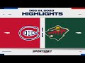 NHL Highlights | Canadiens vs. Wild - December 21, 2023