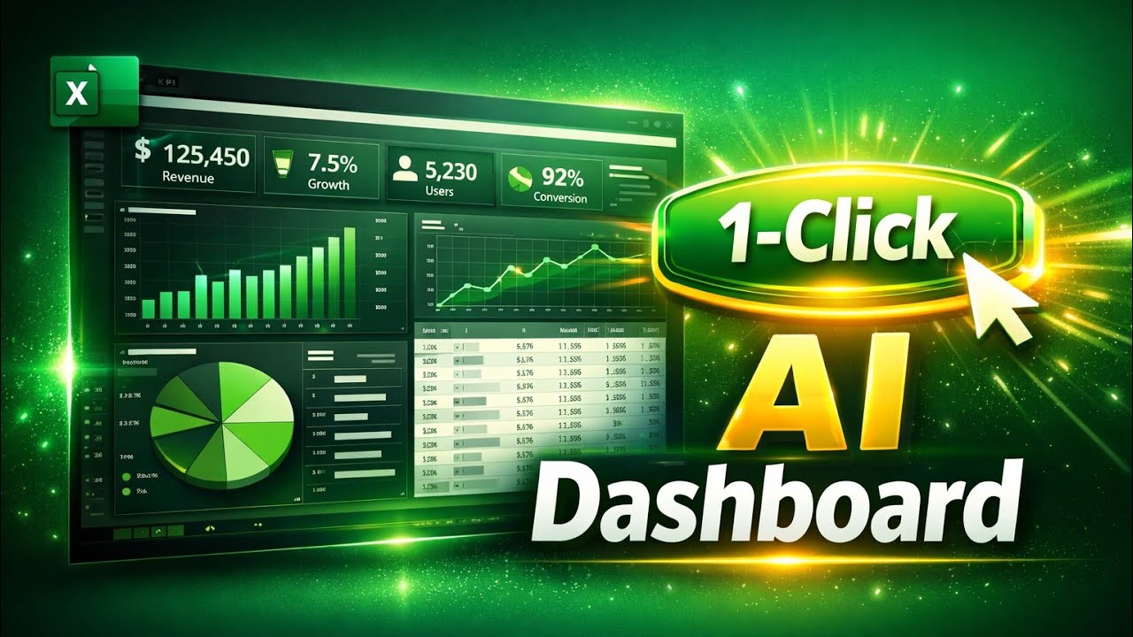 👉 Viral Dashboard: ChatGPT + Excel VBA 🔥 Create in 1 Click 😱 (2026)