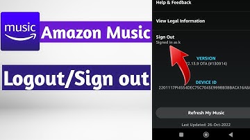how to logout amazon prime music app account | sign out amazon music account
