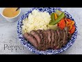 Asian Steak with Stir Fry Veggies & Rice ~ Ninja Foodi 360 Meal