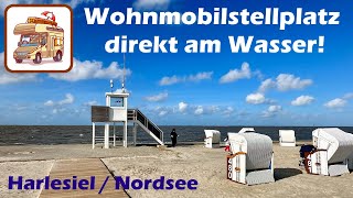 Nordsee  Wohnmobilstellplatz direkt am Wasser in Harlesiel #97