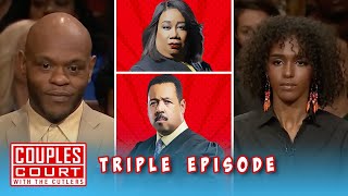 Triple Episode: Man Accuses his Girlfriend of Cheating and Then his Wife Shows up | Couples Court