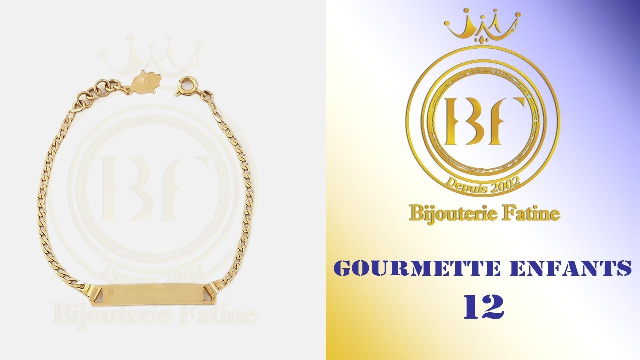 Gourmette 12 Pour Enfant En Or 18 Carats Youtube