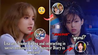 Lisa and Jennie interacting? 'SUMMER DIARY IN EVERLAND' 😳🙈 #jenlisa