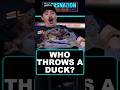 Who tf throws a duck!?!? And why did he wait until the third period!?!?
