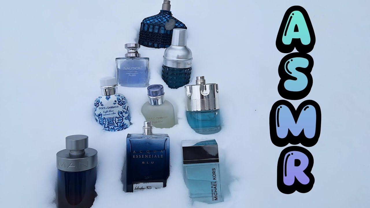 ASMR Mens Blue Fragrances Good For Winter And Snow