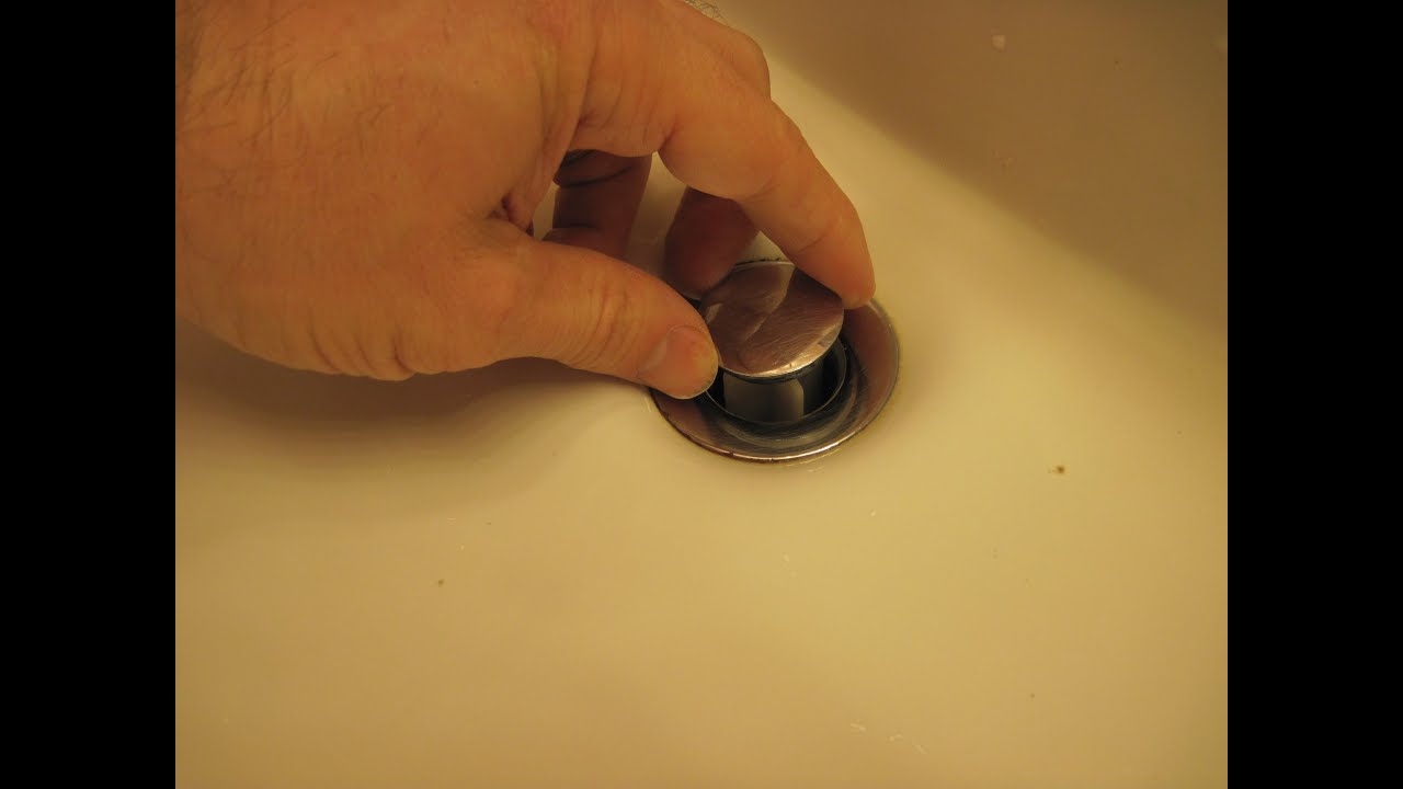 How to Clean Out a Sink Popup Drain Stopper YouTube