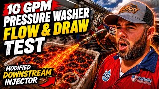 Upgrading to 10 GPM - Pressure Washer Flow and Draw Test Results