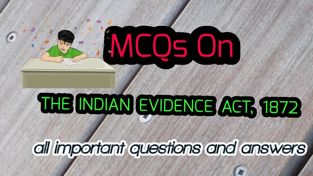MCQs On Evidence law all important questions and answers 🔥🔥