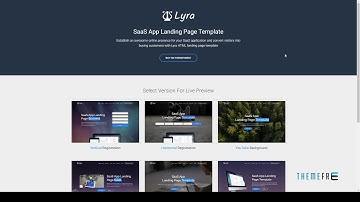 Lyra - SaaS App Landing Page Template        | Free Template  Artaxer