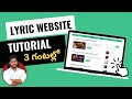 How to create lyrics website complete tutorial telugu