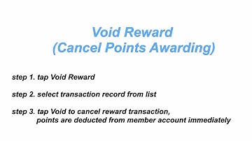 mPOS Merchant App  - Void Reward