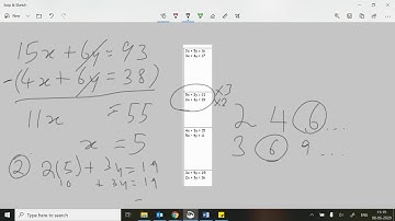 IGCSE Maths: simultaneous equations part 3 (GTU)