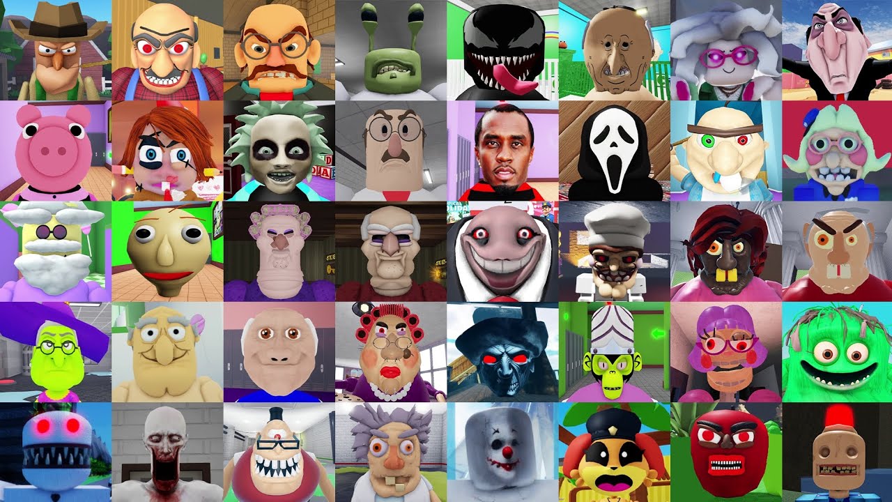 Roblox Obby Jumpscares Escape Evil Uncle,Granny Teacher,Grumpy Gran,Evil Chuck Escape,Scary Scream