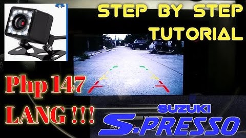 SUZUKI SPRESSO REVERSE CAMERA STEP BY STEP INSTALLATION