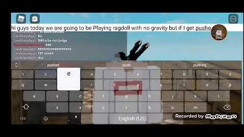 Roblox but if I get pushed or bombed in Ragdoll engine with no gravity game Video ends...