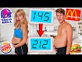 Who can gain the most weight in 24 hours crazy challenge