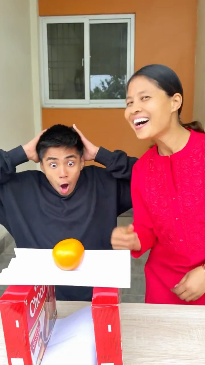 Orange On Paper ?? Mom \u0026 Son #shorts #funny #viral