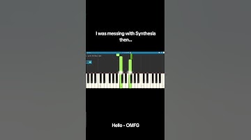 SYNTHESIA OMFG HELLO #synthesia #piano #meme #hello #omfg #fyp #shorts
