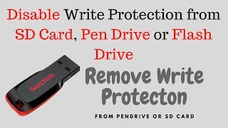 HOW TO FORMAT WRITE PROTECTED PEN DRIVE OR SD CARD