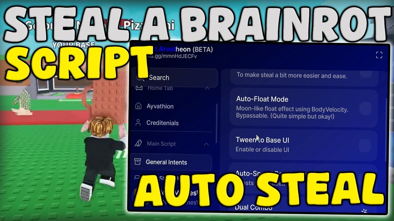 [UPDATE] Roblox Steal a Brainrot Script Instant Steal, Speed, Noclip ...