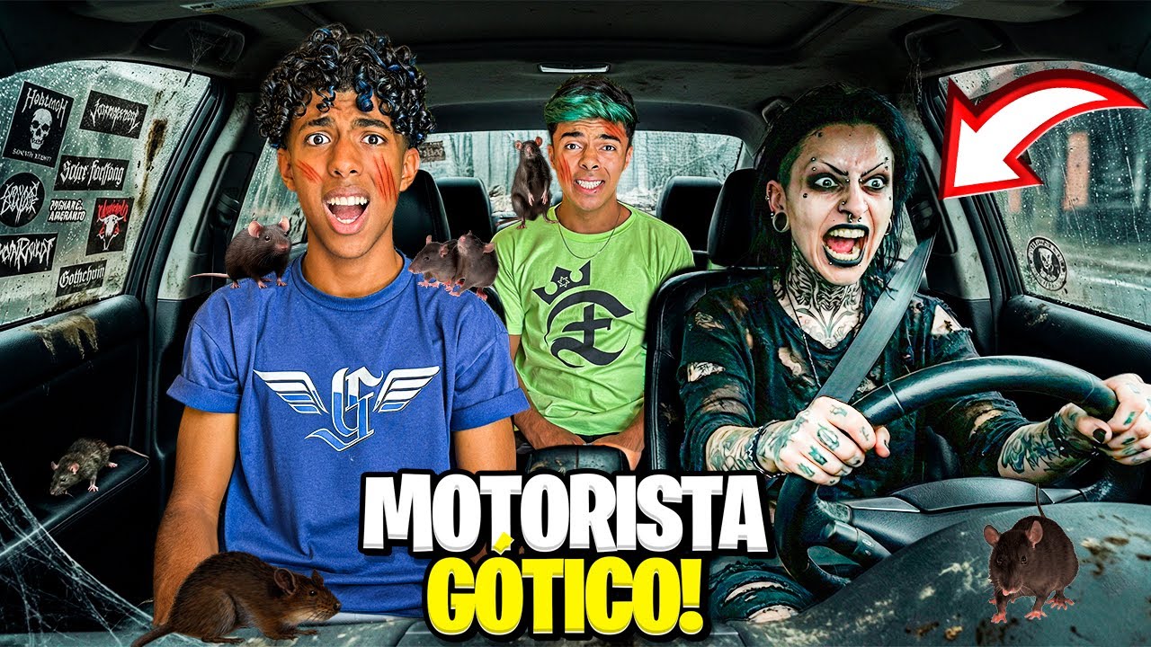 CONTRATAMOS UM MOTORISTA GÓTICO DA DEEP WEB E FICAMOS EM PERÍGO!😨 *será que fugimos?