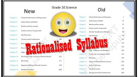 Rationalised syllabus of class 10 CBSE 2023-24 | Science | Latest NCERT Textbooks || Mahesh Jain ||