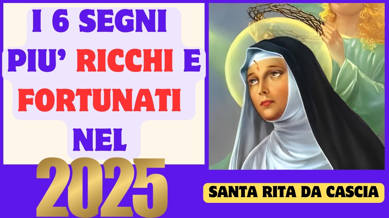 Santa Rita Dammi Un Segno SANTA RITA DA CASCIA: scopri i 6 segni più RICCHI e FORTUNATI nel 2025